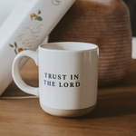 Trust In The Lord Stoneware Coffee Mug | Niche&Co.