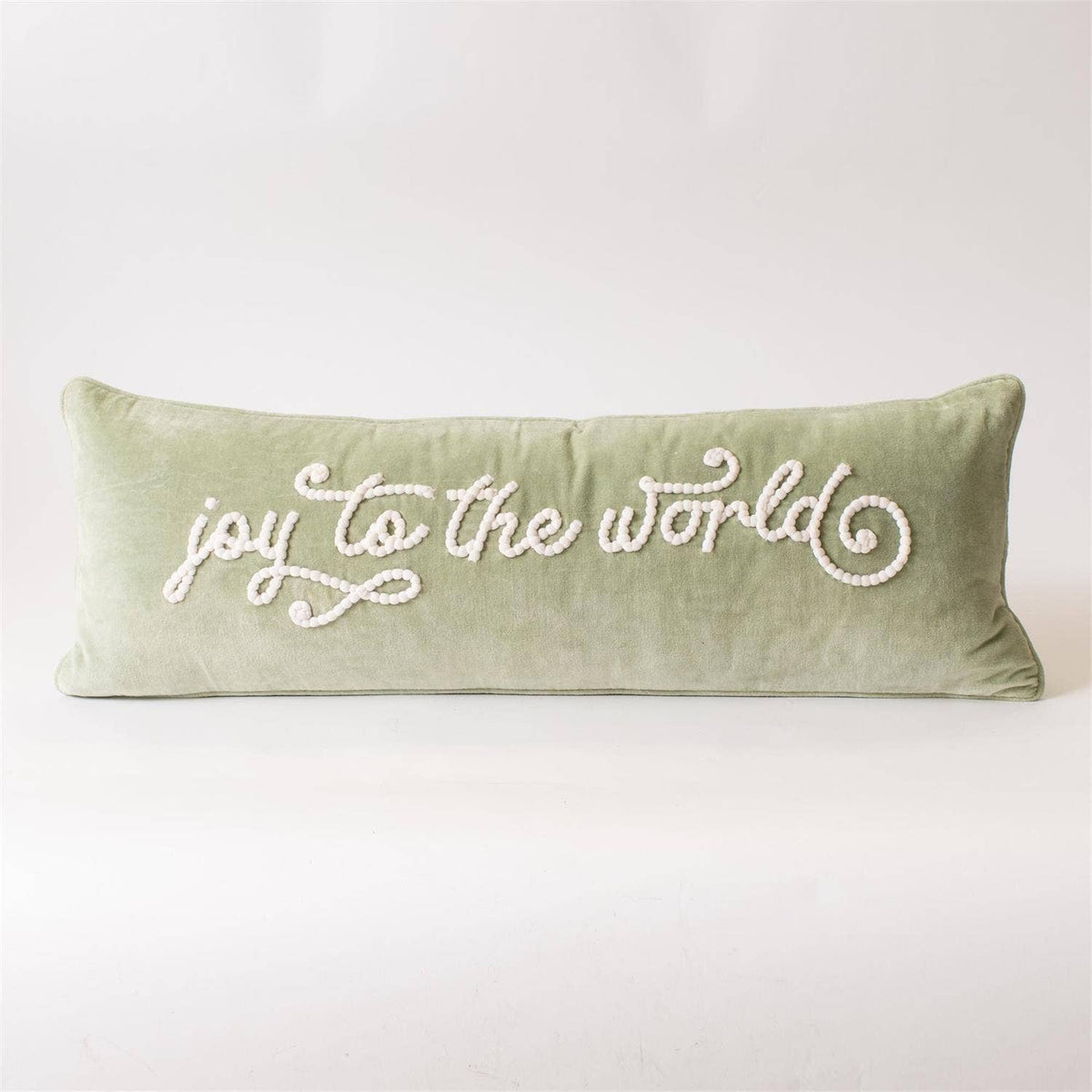 Merry Christmas Cotton Lumbar Pillow