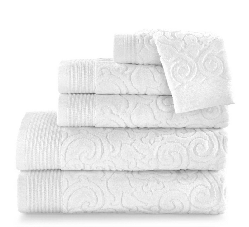 Park Avenue Bath Towel Collection - White
