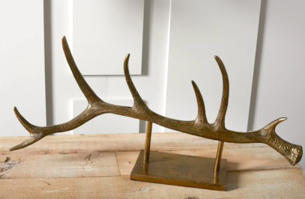 Brass Antler Decor
