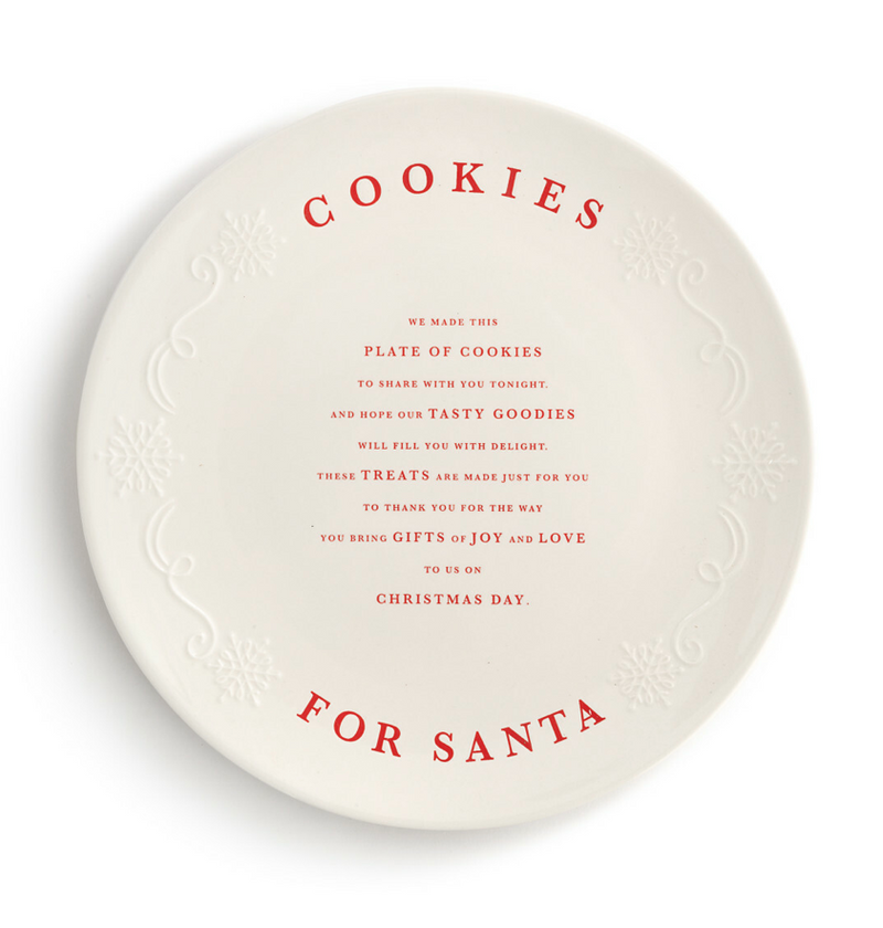 Cookies for Santa Ceramic Plate