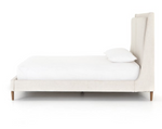Cream Linen Bed