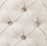 Small Ivory Tufted  Ottoman