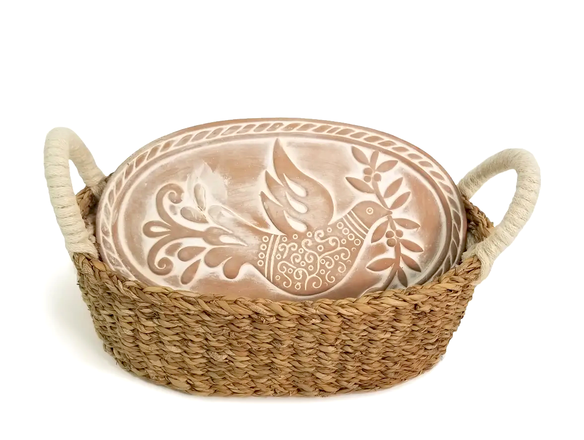 Birds in a Tree Bread Warmer Basket